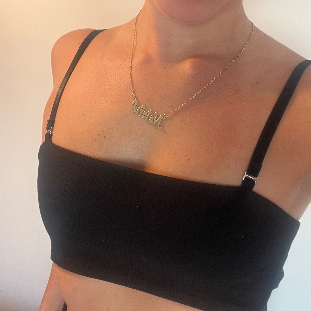 Edikted black crop top